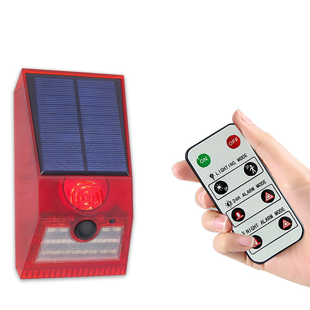Motion Sensor Outdoor - Lampu Alarm Surya Multifungsi dengan Kontrol