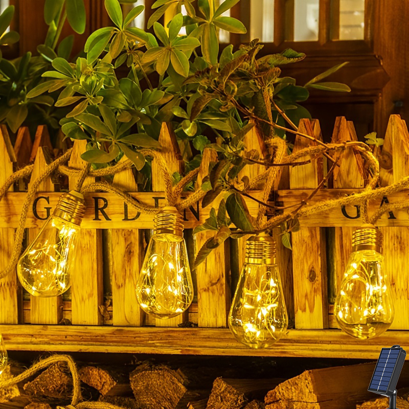String Light Bistro - Lampu Tali Surya Luar Ruangan Tahan