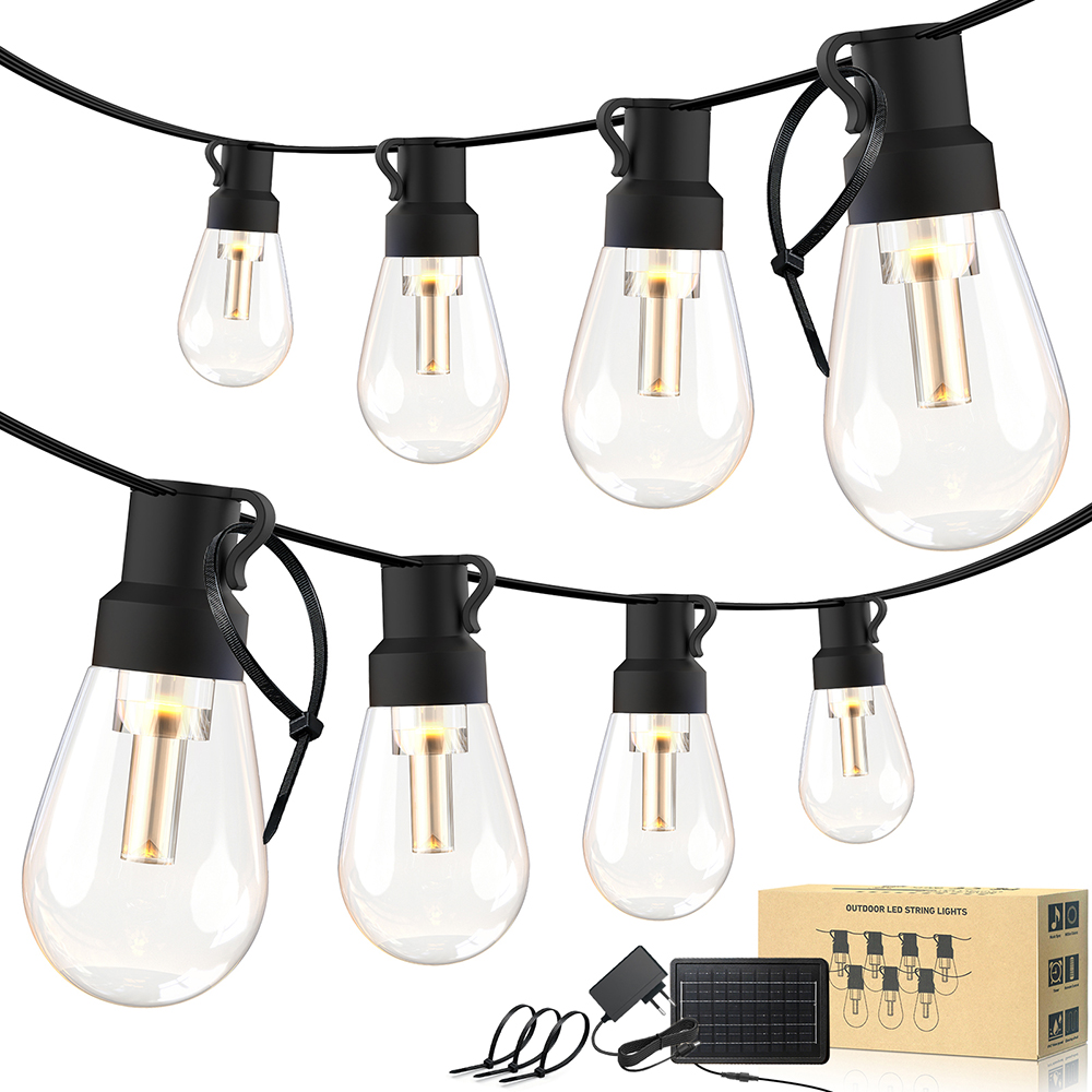 String Light Bistro - Lampu LED Solar Globe Tahan Air