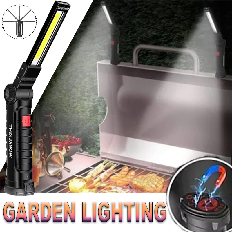 Outdoor Lighting Lanterns - Senter LED Portabel dengan Kait Magnetik