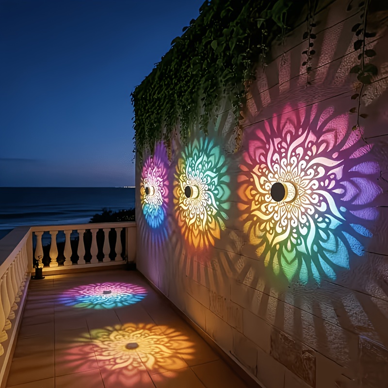 Outdoor Lighting Wall - 1/2/4 Paket Lampu Pagar Tenaga Surya,