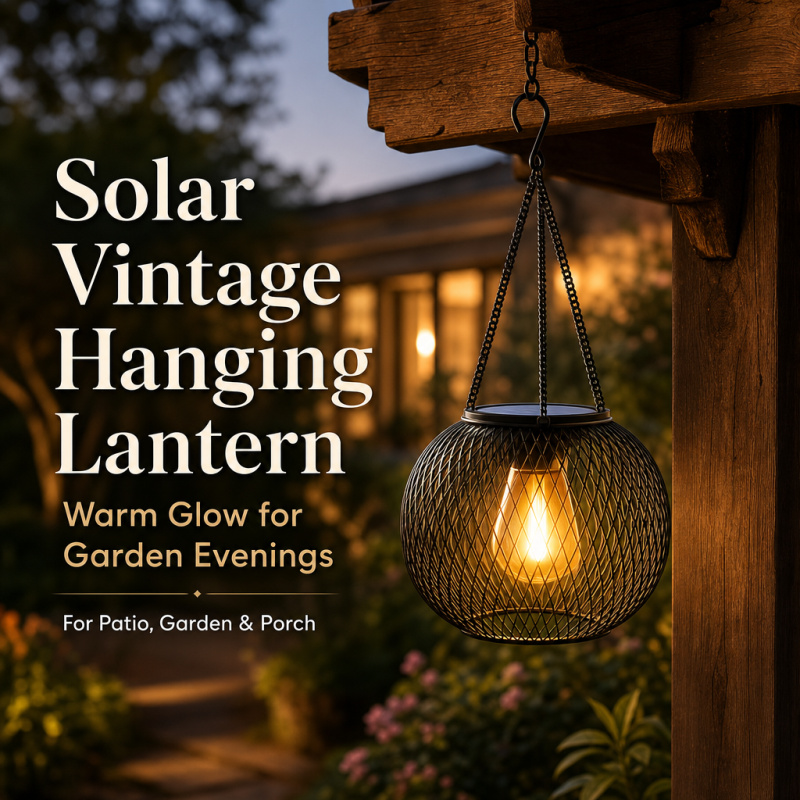 Outdoor Lighting Diy - Lampu Lantai Gantung LED Tenaga Surya