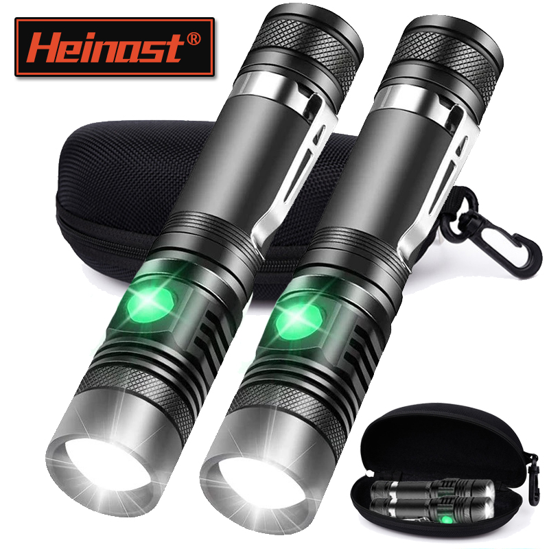 Zinc Outdoor Lighting - Senter Tangan T6 Isi Ulang Menggunakan