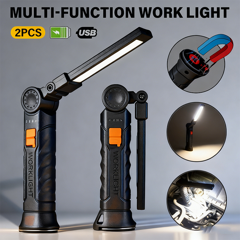 Zinc Outdoor Lighting - Senter LED COB Portabel Lampu Kerja