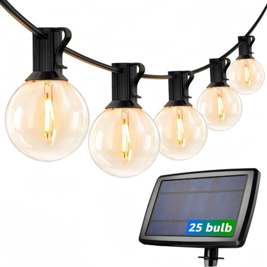 String Light Bistro - Lampu Tali Luar Ruangan Tenaga Surya,
