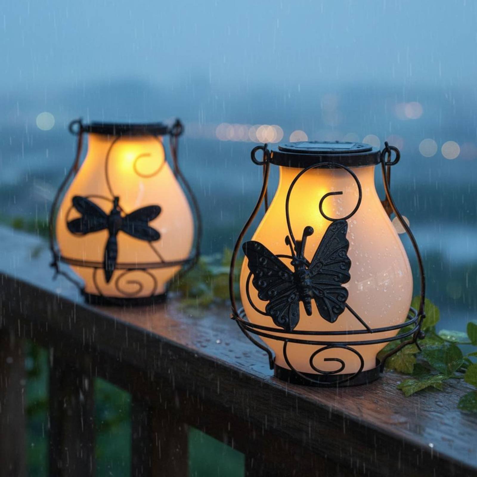 Outdoor Lighting Wall - Lentera Kupu-kupu Tenaga Surya Tahan Air,