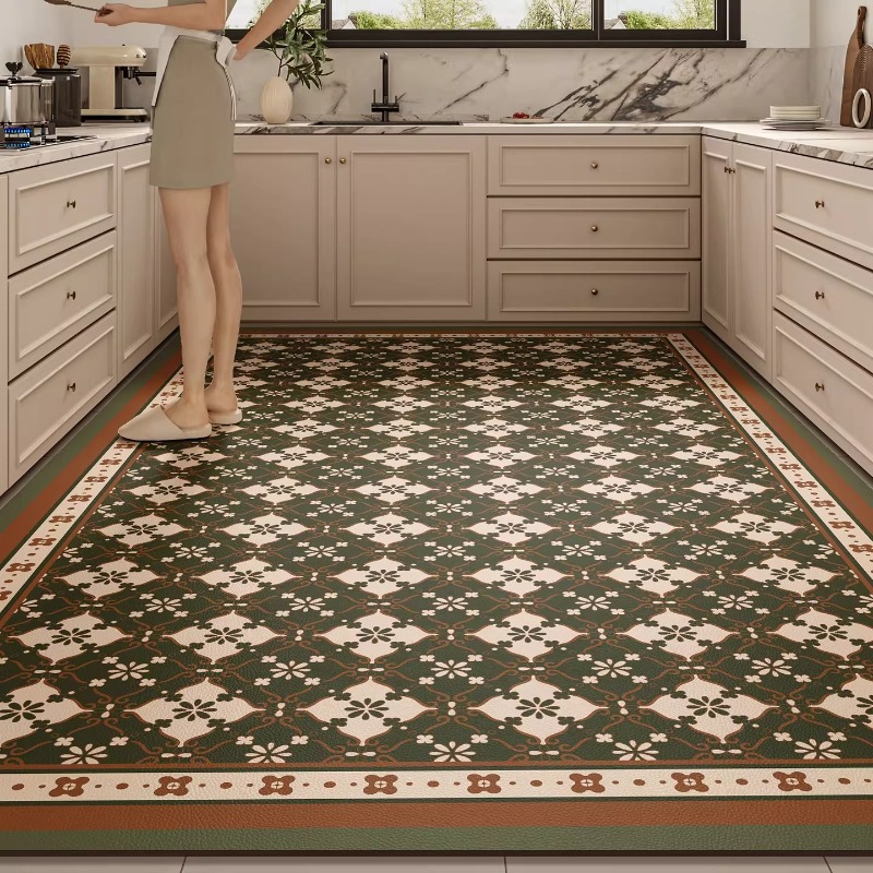 Outdoor Lighting Online - Karpet Lantai Anti-selip Kulit PVC Dapur