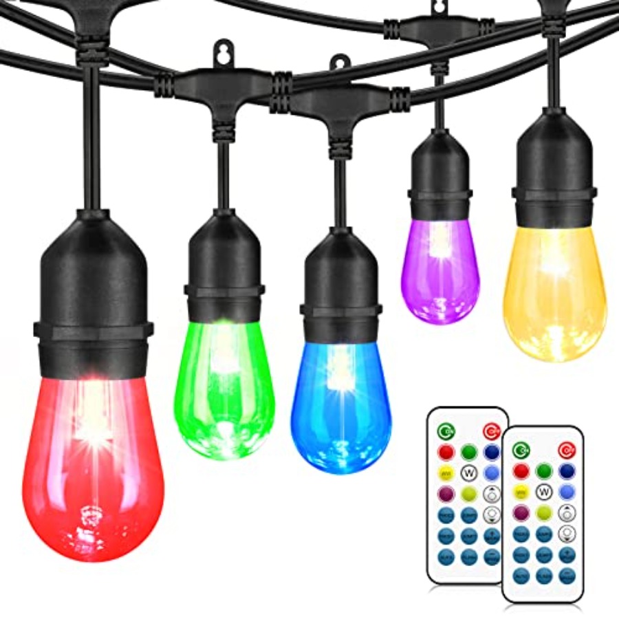 String Light Bistro - Lampu Teras Luar Ruangan 48 Kaki