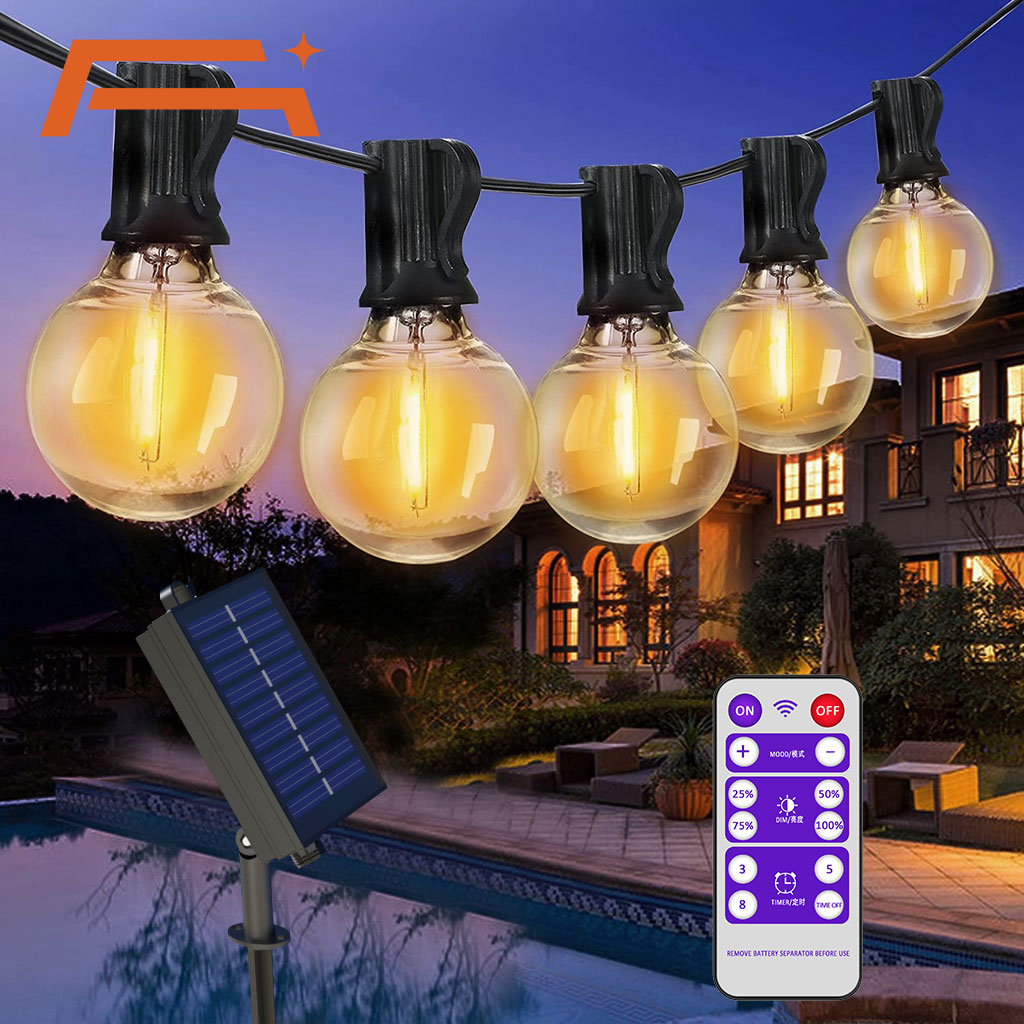 String Light Bistro - Lampu tali surya luar ruangan G40
