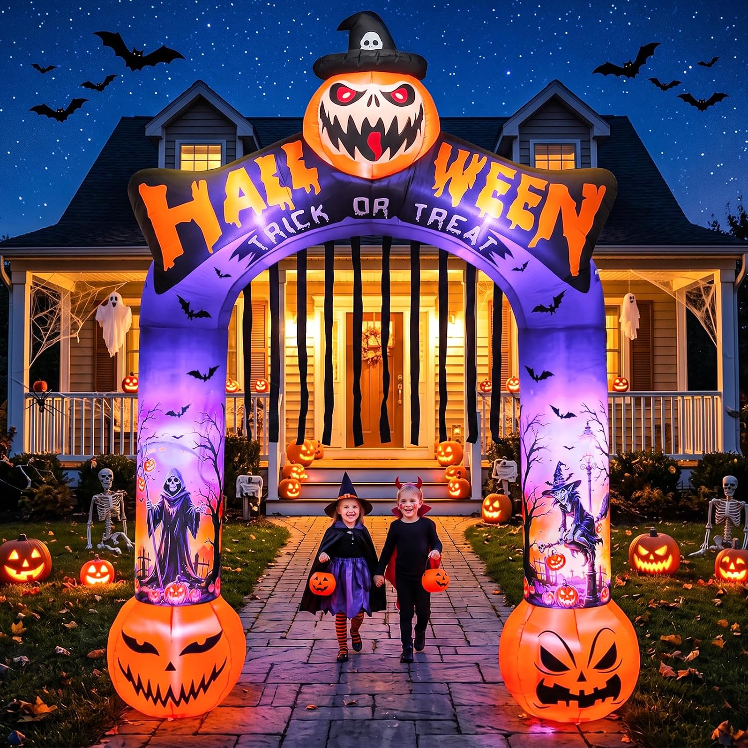 Gapura Tiup Halloween 10 Kaki  - Outdoor Lighting Front Yard ulasan dan harga