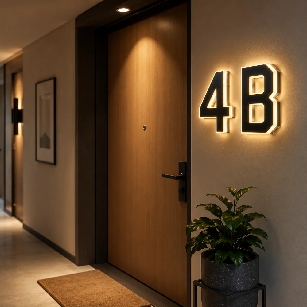 Papan Nomor Rumah LED Tenaga S - Outdoor Lighting Front Yard ulasan dan harga