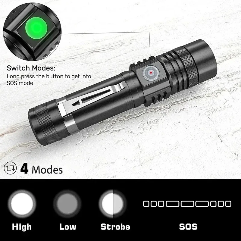 Senter Tangan T6 Isi Ulang Men - Zinc Outdoor Lighting ulasan dan harga