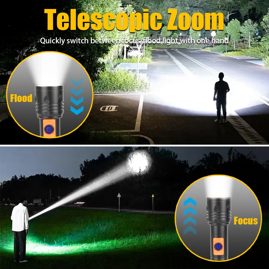 Senter LED Daya Tinggi Senter  - Outdoor Lighting Lanterns ulasan dan harga