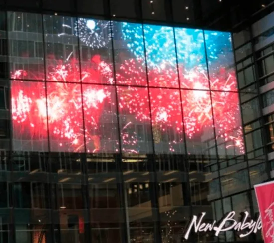 Layar LED Transparan Super Rin - Outdoor Lighting Wall ulasan dan harga