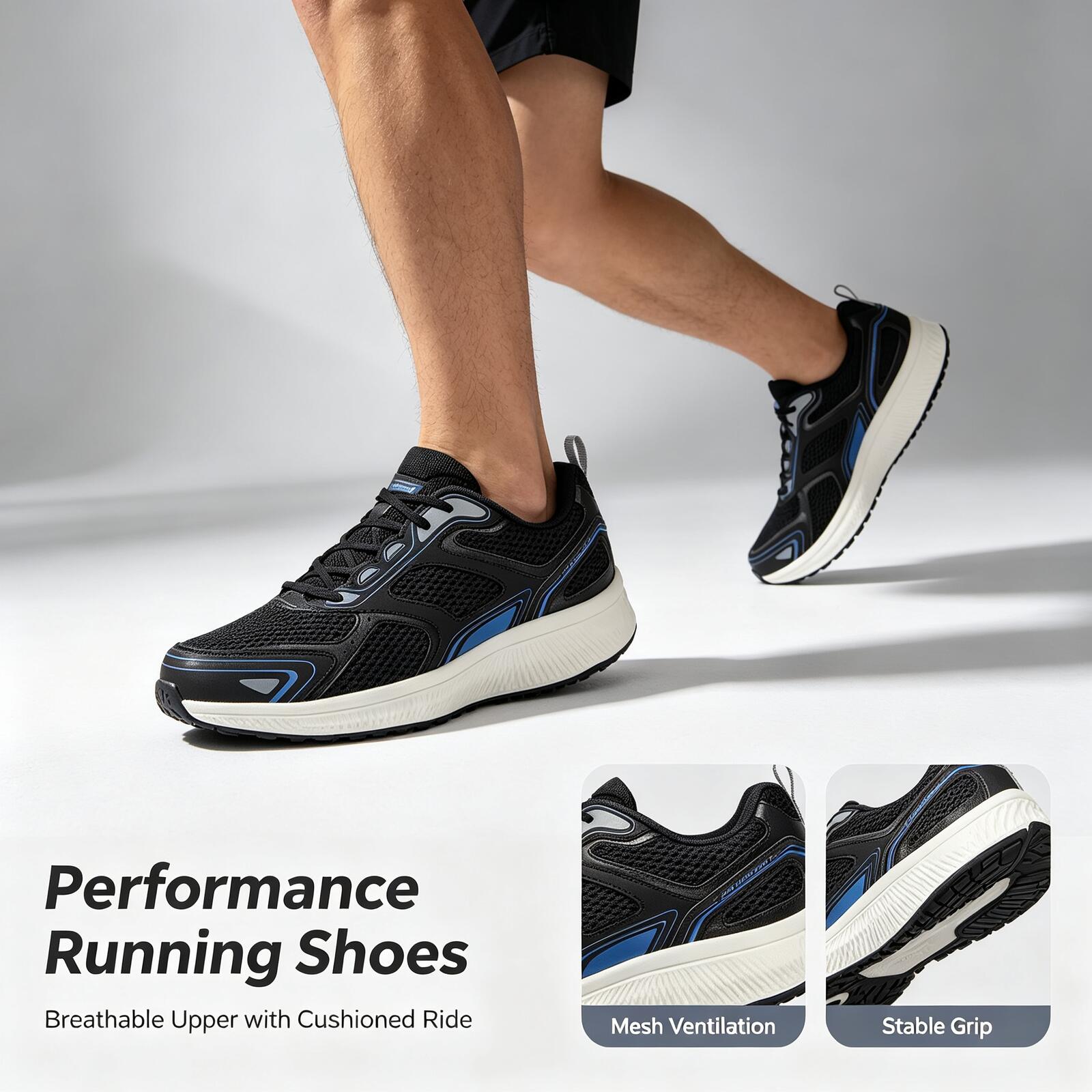 Hot Skechers 220036-BKBL Sepat - Outdoor Lighting Hong Kong ulasan dan harga