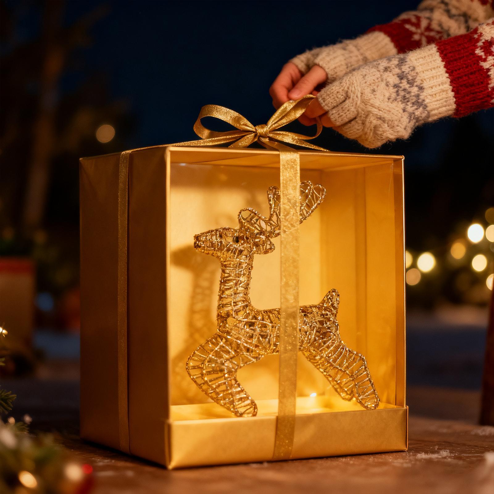 Rusa Natal Berlampu Dekorasi G - Outdoor Lighting Front Yard ulasan dan harga