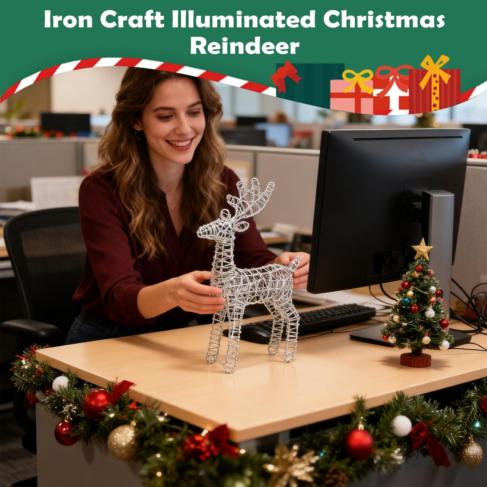 Rusa Natal Berlampu Dekorasi G - Outdoor Lighting Front Yard ulasan dan harga