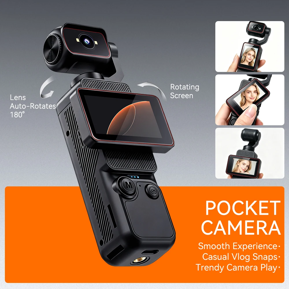 Kamera Vlog Genggam Saku Baru, - Outdoor Lighting Japanese ulasan dan harga