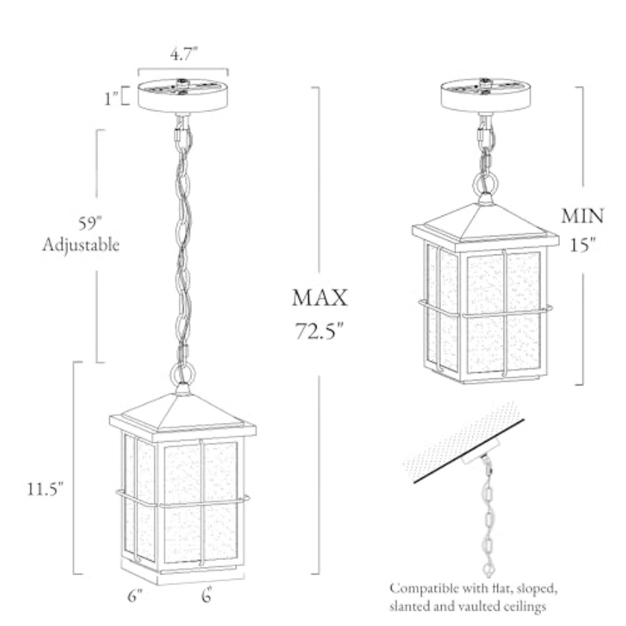 Lampu Gantung Luar Ruangan, La - Hanging Outdoor Lighting ulasan dan harga
