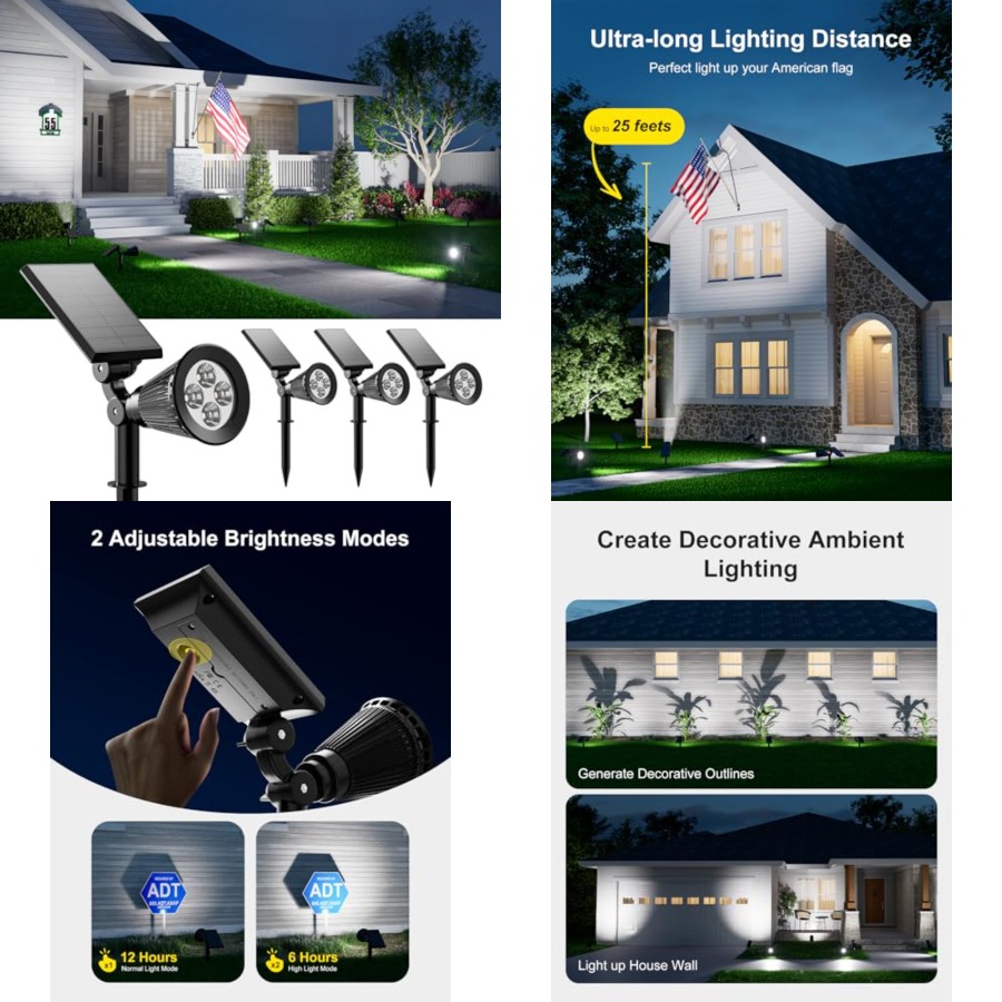 Lampu Sorot Tenaga Surya Tahan - Outdoor Lighting Wall ulasan dan harga