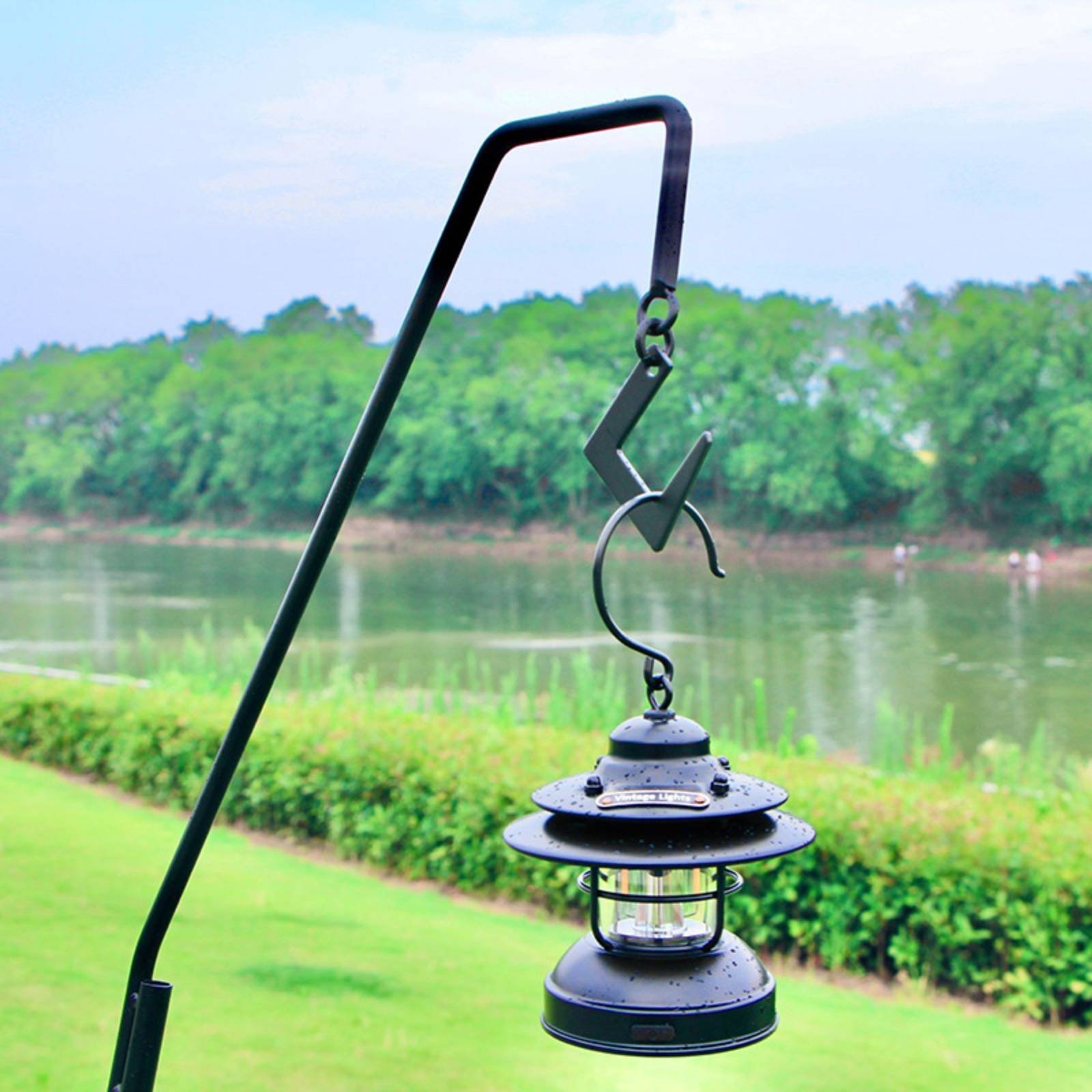 Tiang Lampu Camping Mudah Dira - Hanging Outdoor Lighting ulasan dan harga