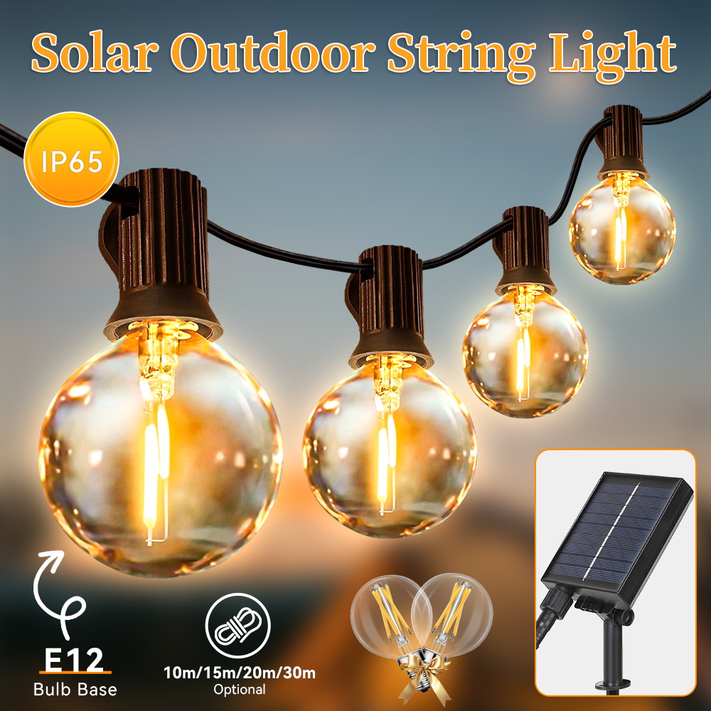 Lampu Tenaga Surya LED Luar Ru - String Light Bistro ulasan dan harga