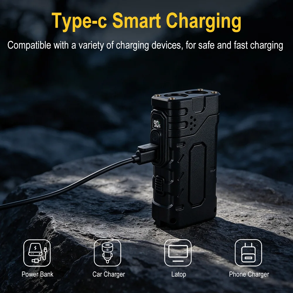 BORUIiT Senter LED EDC dengan  - Zinc Outdoor Lighting ulasan dan harga