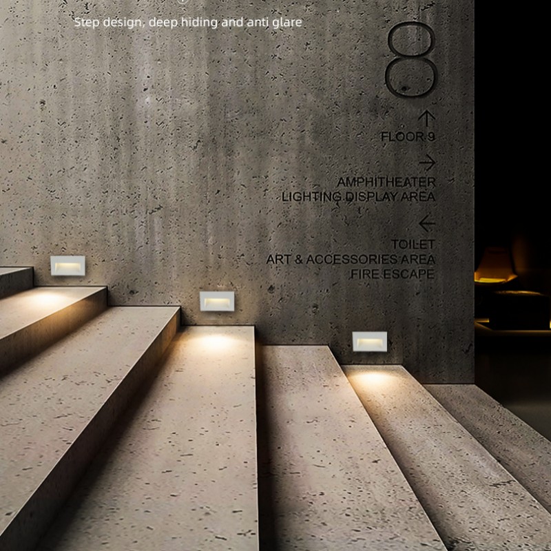 Lampu Dinding LED 3W Tahan Air - Outdoor Lighting For Steps ulasan dan harga