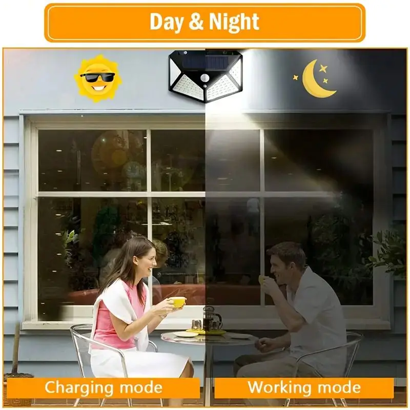 Lampu Taman Tenaga Surya 100LE - Motion Sensor Outdoor ulasan dan harga