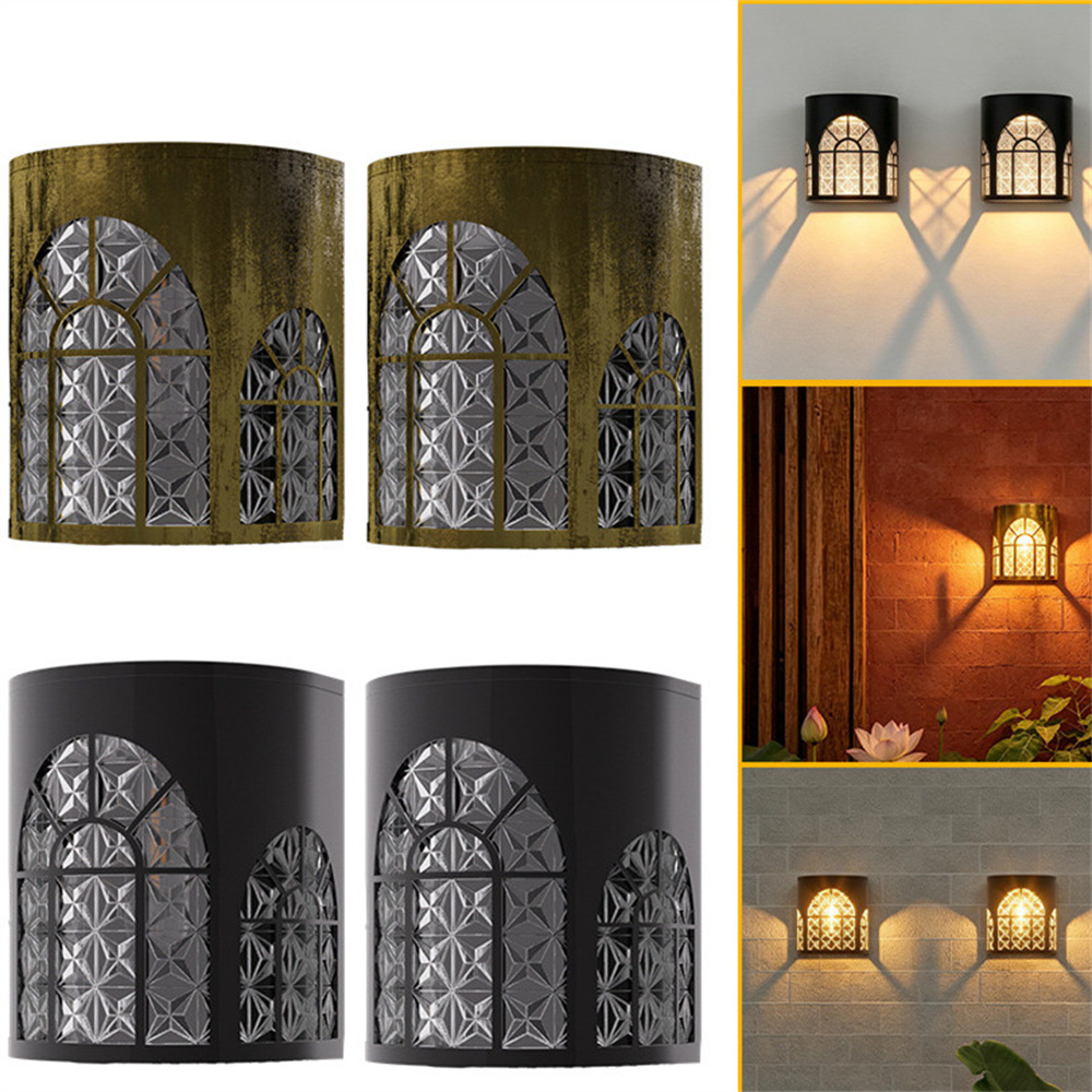 2 buah Lampu Pagar Tenaga Sury - Outdoor Lighting Front Yard ulasan dan harga