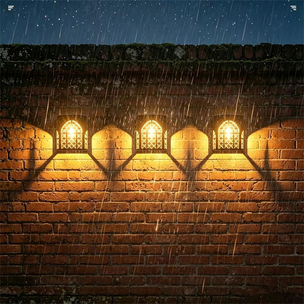 2 buah Lampu Pagar Tenaga Sury - Outdoor Lighting Front Yard ulasan dan harga