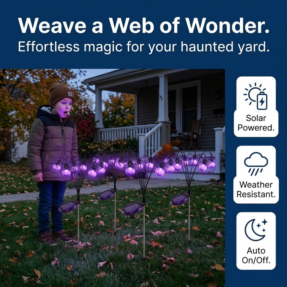 Dekorasi Halloween Lampu Ungu  - Outdoor Lighting Front Yard ulasan dan harga