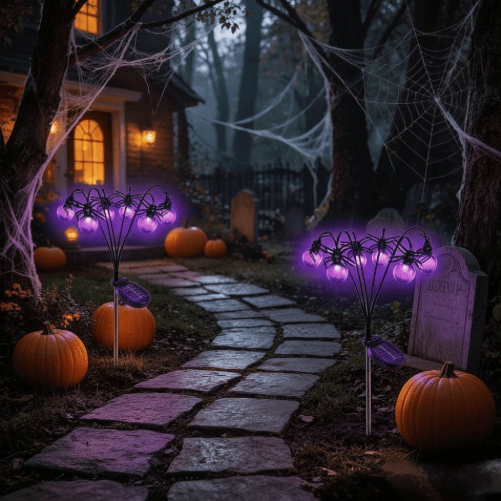 Dekorasi Halloween Lampu Ungu  - Outdoor Lighting Front Yard ulasan dan harga