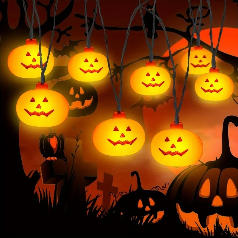 Lampu Hias Labu Halloween 20LE - Outdoor Lighting Lanterns ulasan dan harga