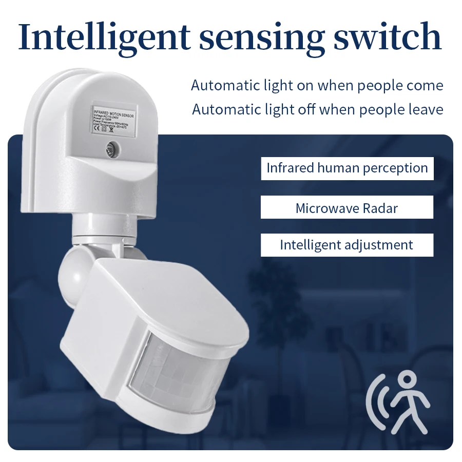 100-240V 12V PIR Sensor Gerak  - Motion Sensor Outdoor ulasan dan harga