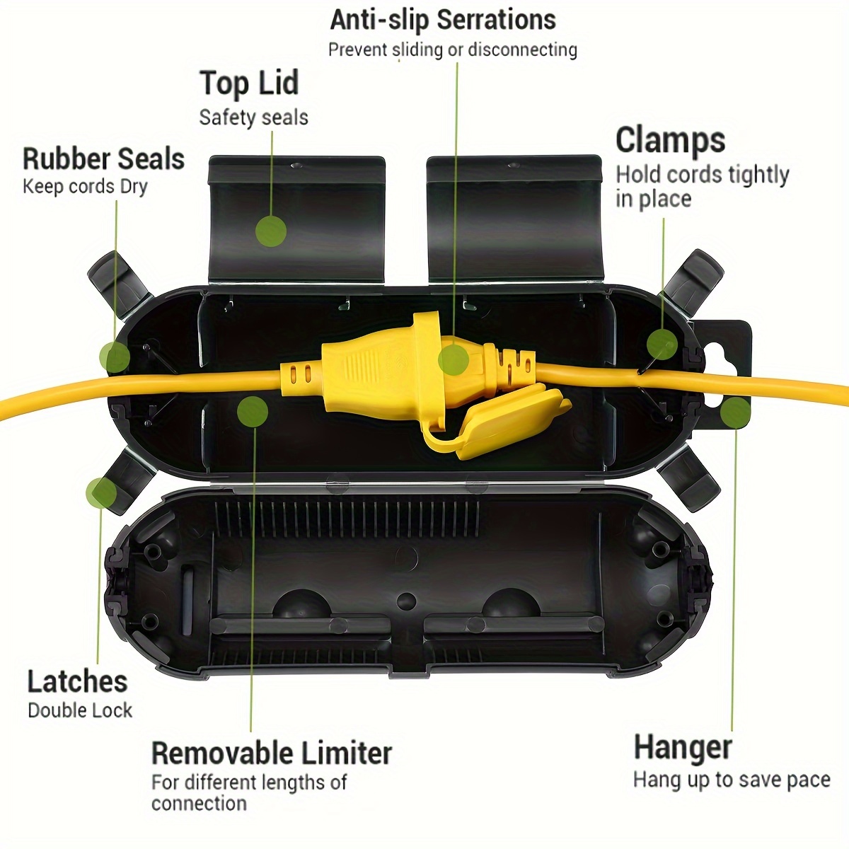1/3 Buah Penutup Kabel Ekstens - Outdoor Lighting Extension Cord ulasan dan harga