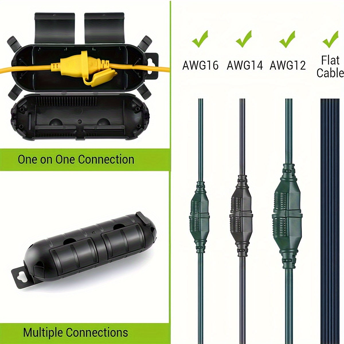 1/3 Buah Penutup Kabel Ekstens - Outdoor Lighting Extension Cord ulasan dan harga